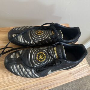 Nike Black and Silver Total 90 Men's Soccer Cleats